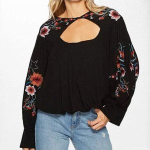Free People Lita ballon sleeve blouse Sz XS